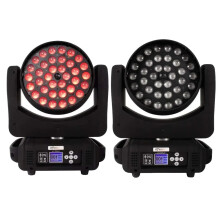 36x18W RGBWA UV LED Moving Head Lights with Zoom - Professional DJ, Bar, Disco, and Stage Sound-Controlled Lighting Effects
