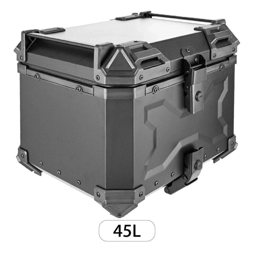 45L Universal Aluminum Alloy Motorcycle Rear Box - Secure Tail Box Carrier For Yamaha, Honda, Bmw R1200gs 313053297281