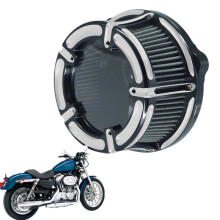 Chrome CNC Contrast Cut Clarity Air Cleaner System for Harley Sportster XL 883/1200 (2007+)