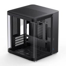Jonsbo TK1 V2.0 Mini Desktop Chassis - Hyperbolic Sea View Room mATX Case with Aluminum Alloy Design, 240mm Water Cooling Support, and ATX Power Supp