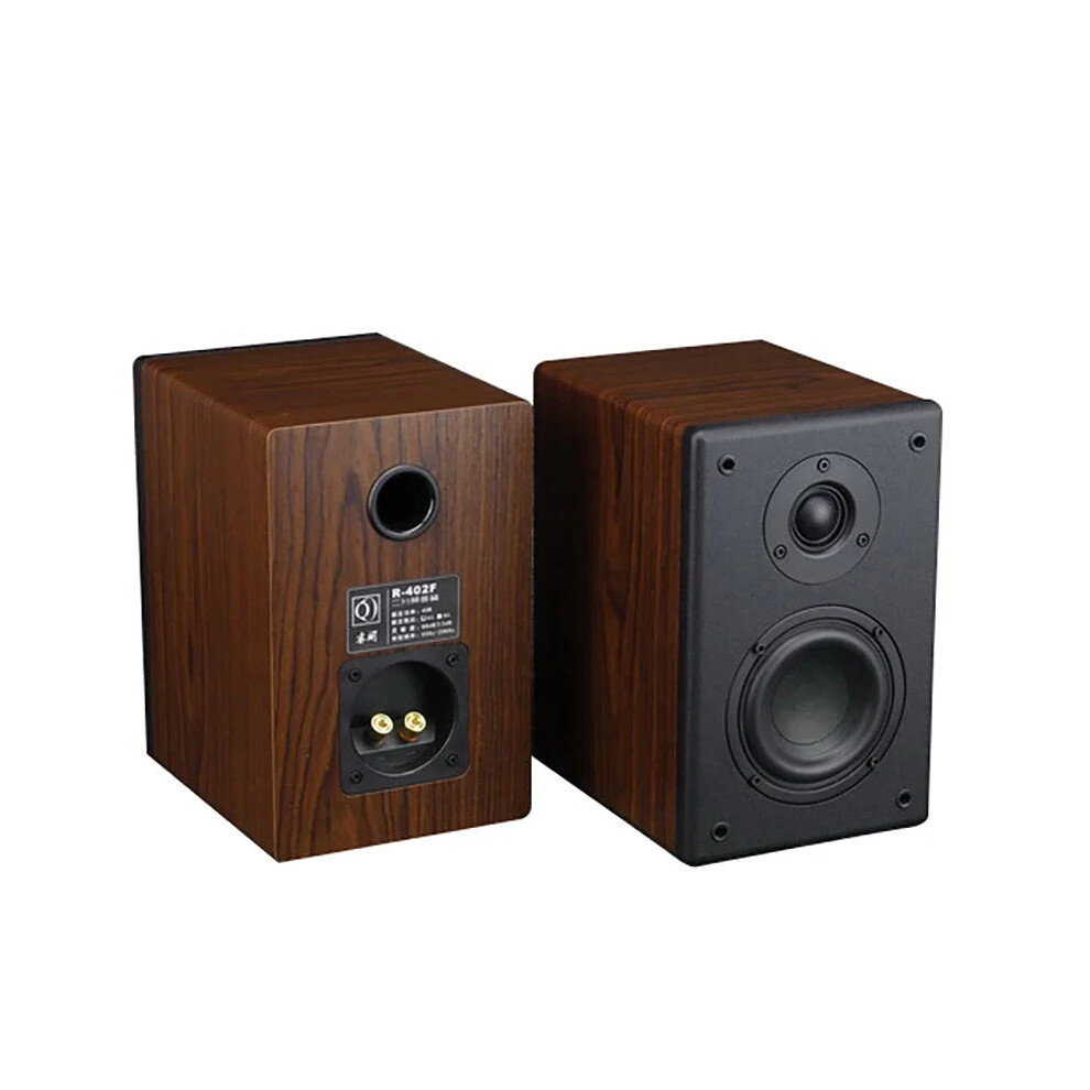 Compact 4-Inch 60W Hifi Bookshelf Speakers - 2-Way Passive Sound System With Front Woofers For Home Theater Audio 744759756879