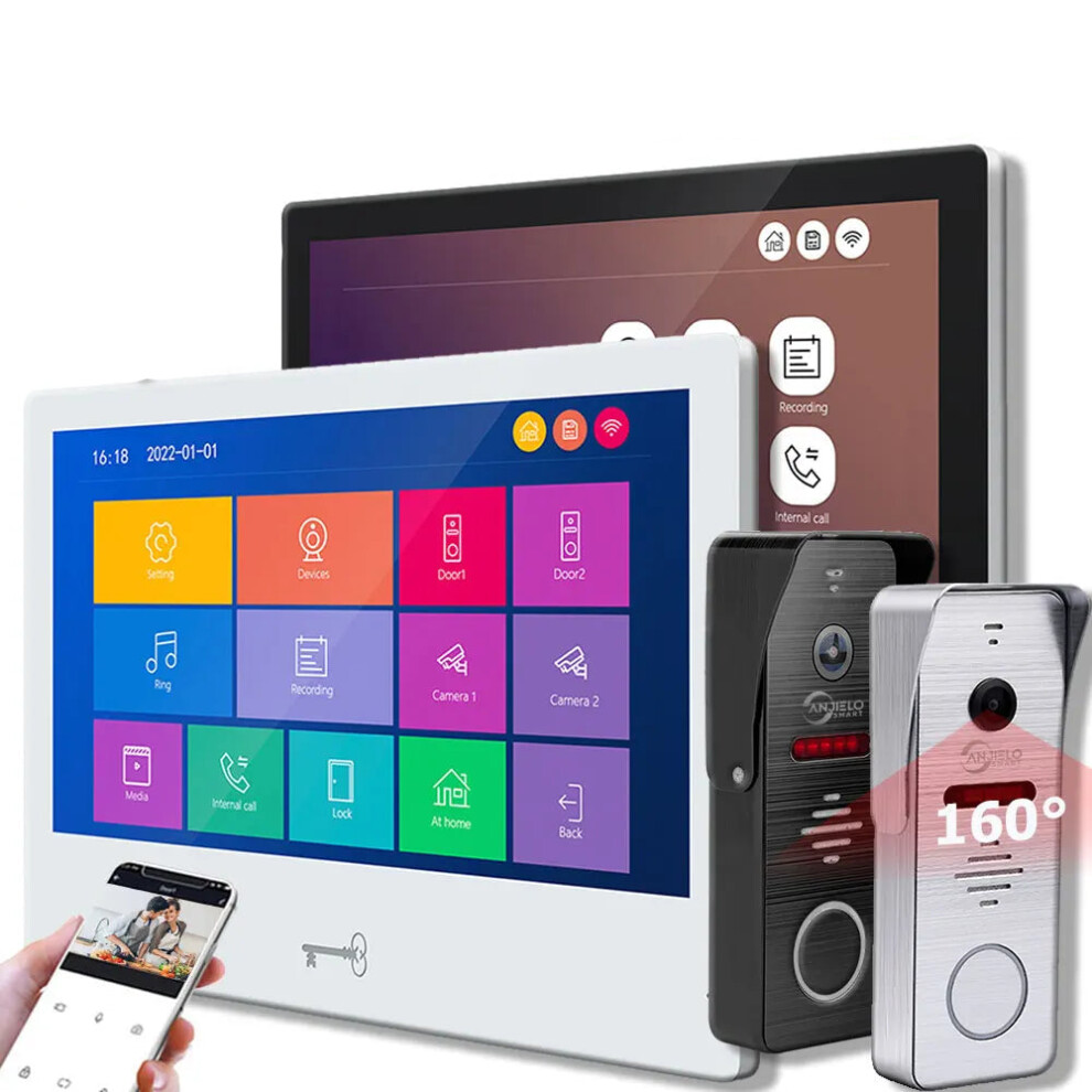 10-Inch Touch Screen 1080P Tuya Smart Home Video Doorbell Intercom System 7445057227278