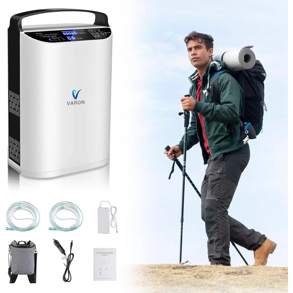 Varon Portable Plm Facility With Complete Accessories - 93 Output Pulse Flow Concentrator For Car Travel - Ac/Dc Battery Compatible 7445039171100