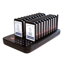 Efficient Wireless Restaurant Pager System - 20-Pager Queue & Waiter Calling Solution for Coffee Shops, Dessert Bars, and Food Trucks