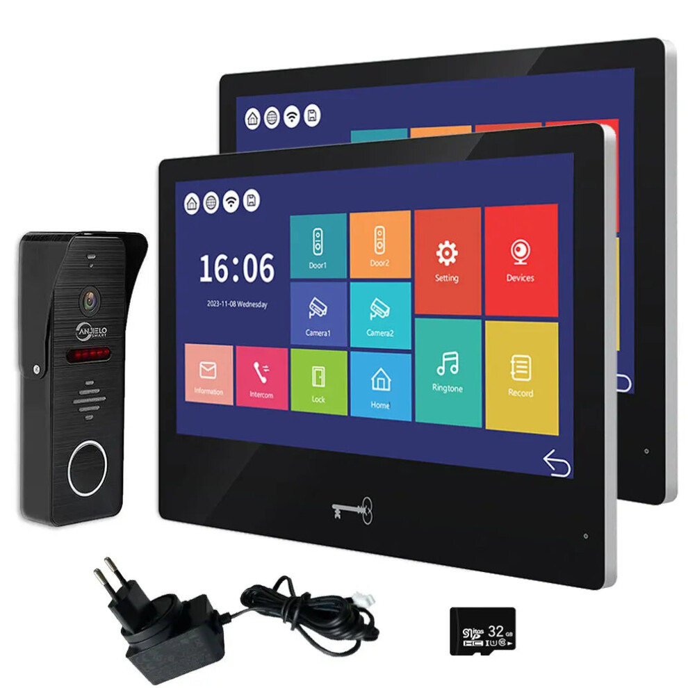 10-Inch 1080P Touchscreen Video Intercom Doorbell - Tuya Smart Home Visual Doorbell System 7445010591521