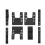 Mitsubishi Pajero V73/V93/V97 Shogun Seat Position Modification Bracket for Widened Second Row 1