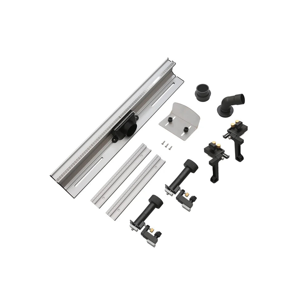Enjoywood 700Mm Aluminum Alloy Router Table Fence With 300Mm T-Track Sliding Brackets & Bit Guard 7445039432492