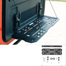 Tank 300 Tailgate Rack: Expandable Trunk Storage & Folding Dining Table for Tactical Off-Road Modifications