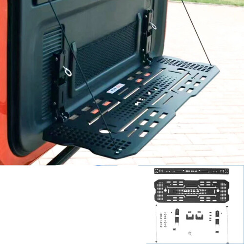 Tank 300 Tailgate Rack: Expandable Trunk Storage & Folding Dining Table for Tactical Off-Road Modifications