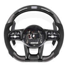 Luxurious LED Carbon Alcantara Steering Wheel for Mercedes-Benz AMG Models: W213, W221, W222, W464, G350, G63, G65, G500, GLE53, GLE63S, GLC43, GLA45