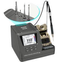 GVM H3 3-in-1 Intelligent Dual Welding Station with Handle Seat and T245/T210/T115 Iron Tips for PCB & BGA Repair
