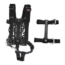 Ultimate Diving Backplate Set with Harness & Single Tank Adapter - Premium Backmount Equipment for Scuba Enthusiasts