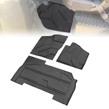 kemimoto UTV TPE Anti-Slip Floor Mat Set for 2024 Polaris Xpedition XP/ADV Models - 2pcs/3pcs Front and Rear Footwell Protection