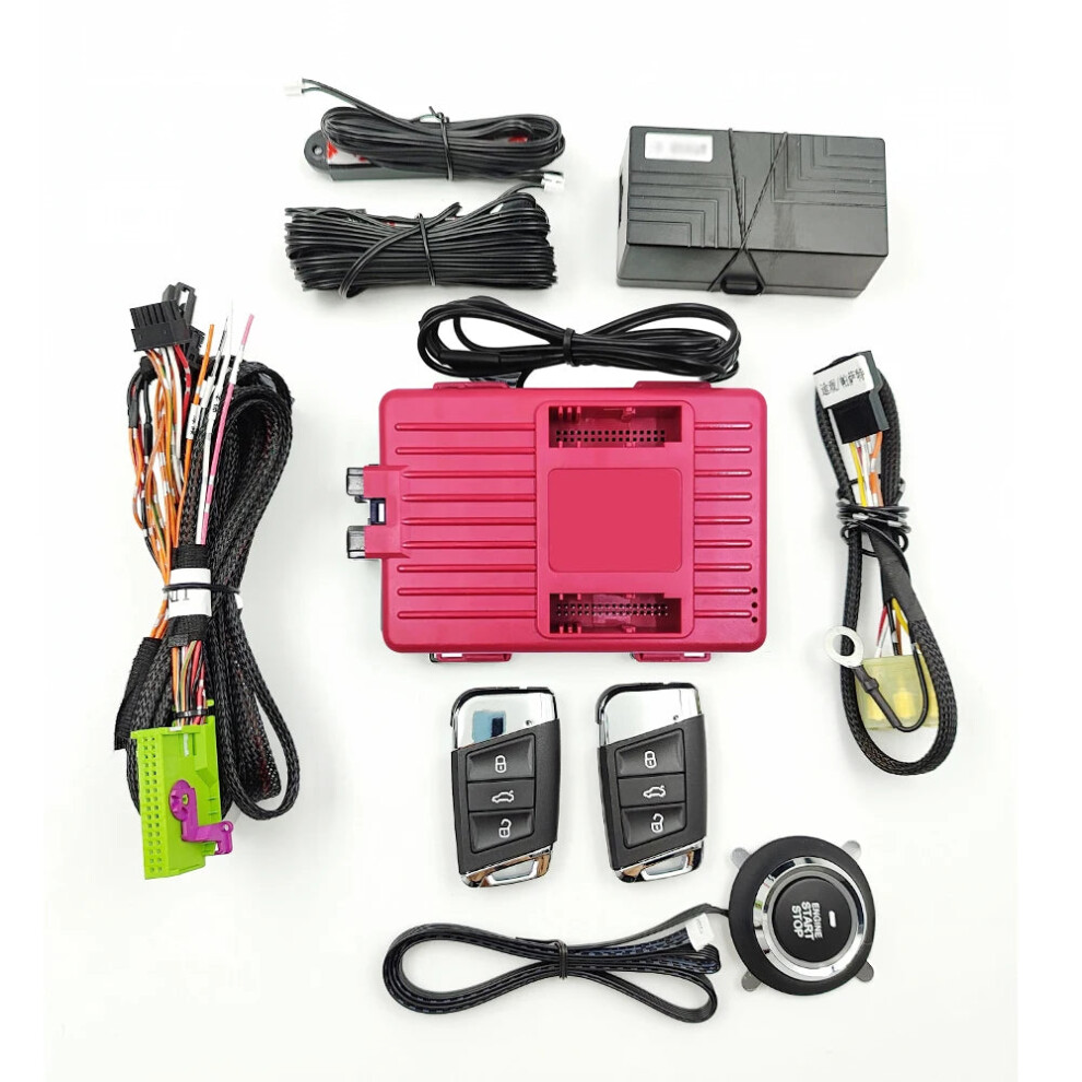 Volkswagen Golf/Tiguan/Passat Engine Upgrade: Push Start/Stop System & Keyless Entry Remote Starter - Plug & Play Car Accessory 384925235397