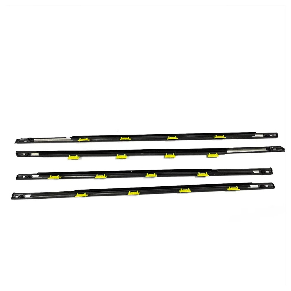 Honda Civic Dx 4D Window & Door Weatherstrip Seal Kit (1996-2000) - Black Rubber Trim 744759890450
