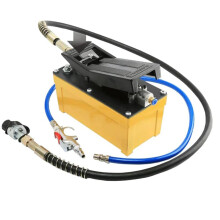 Heavy-Duty 1.7L Pneumatic Hydraulic Foot Pedal Pump - 1700cm³ Air Foot Pump for Automobile Sheet Metal Beam Correction