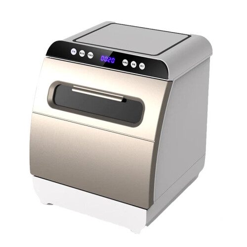 Compact Multifunctional Electric Sterilizer Dishwasher with Integrated Dryer - Tabletop Dish Washing Solution
