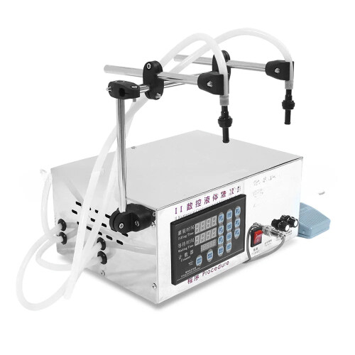 Dual-Head Precision Liquid Filling Machine for Beverages & Spirits - GFK280 Model