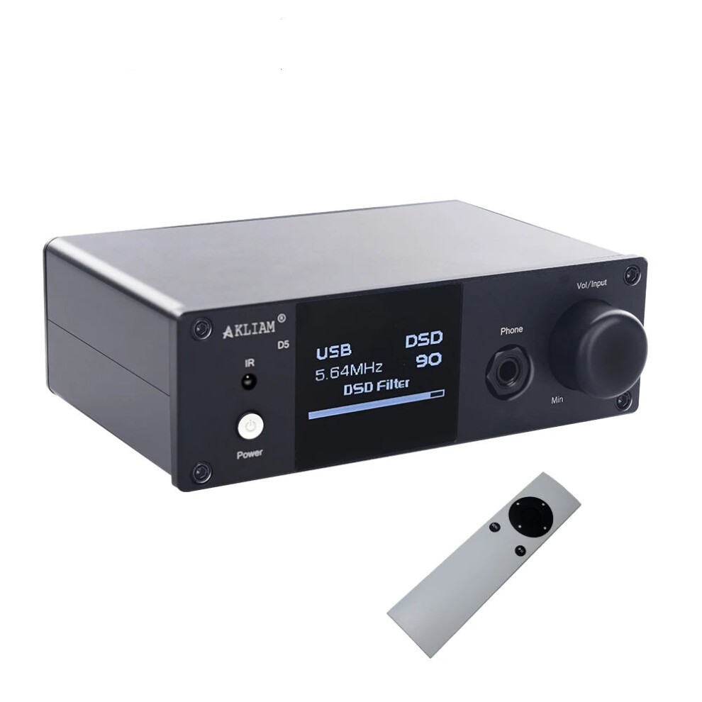 Akliam D5 Dual Es9038q2m Hifi Dac With Opa1604, Bluetooth Qcc5125, Ldac, Aptx, Xmos Usb, And 6.35Mm Headphone Amplifier 313049332385