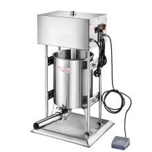 Dual Voltage Stainless Steel Sausage Maker - 15L Capacity with 5 Funnel Sizes