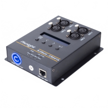 PKnight Bi-Directional ArtNet DMX 2048 Ethernet Lighting Controller Interface - 4 Universe, Truss Mountable, PoE (CR041R)