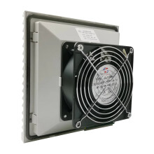 Premium 204x204mm Cabinet Ventilation Window with Fan Filter Screen & Iron Mesh - AC230V, 0.12A