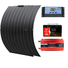 High-Power Solar Panel System Kit for Home & Marine: 1500W/3000W with 100A Controller, 2000W Inverter, and LFP Batteries