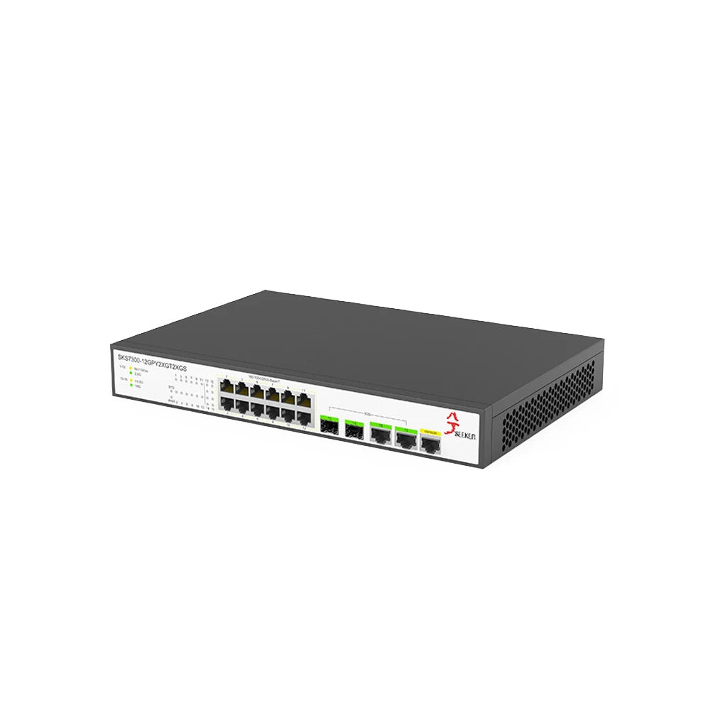 Xikestor16 Advanced 12-Port 2.5Gbe L2 Web Managed Ethernet Switch With Dual 10G Rj45 & Sfp Uplink Ports 384921564019