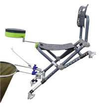 Compact High-Back Folding Camping Chair with Adjustable Backrest - Lightweight & Portable Outdoor Seat