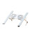 Adjustable Aluminum Alloy Notebook Cooling Bracket with Silent Suspended Fan 1