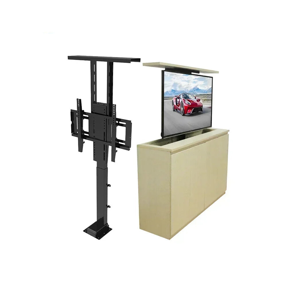 Motorized Hidden Tv Cabinet Lift - 32 To 70 Inch Adjustable Bracket With Remote Control 744110643251
