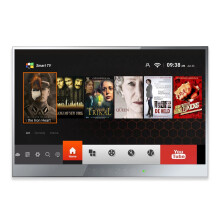 Souria 22-Inch Waterproof Smart Mirror TV with WiFi & Bluetooth - LED Shower Television with In-Wall DTV & Touch Controls for Bathroom