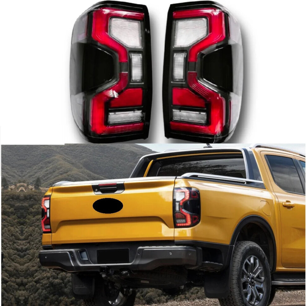 Premium Rear Tail Lamps For Ford Ranger T9 Xl Xlt Wildtrak 2023-2025 - Auto Accessories 744110886924