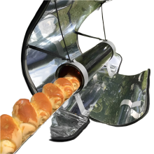 High-Efficiency Solar BBQ Cooker with Precision Measuring Tool & Scales - Max Temp 550ÂF (288ÂC)