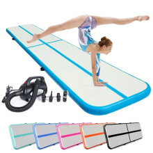 Durable 4m Inflatable Gymnastics Air Floor Mat with Pump for Home & Professional Training
