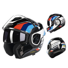 LS2 FF906 Advant Modular Motorcycle Helmet - Full Face Flip-Up with Double Visor and Built-In Lens, ECE Certified, New Arrival