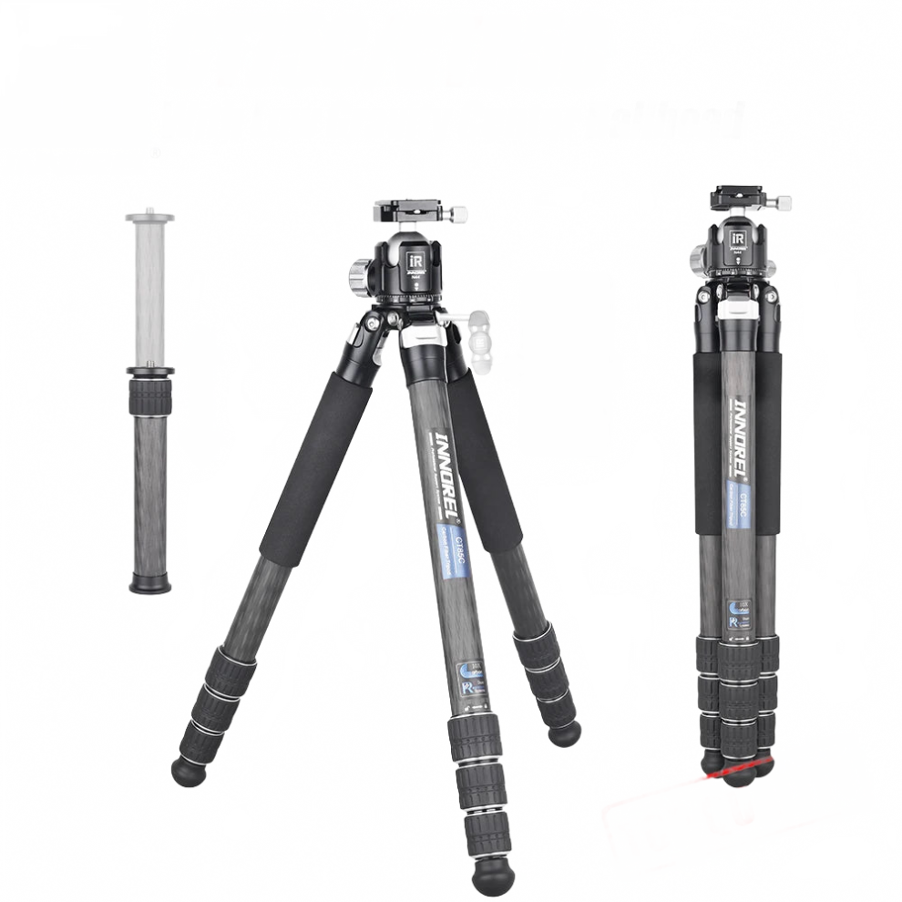 Ct85c Professional Carbon Fiber Tripod With Low Gravity Center Ballhead & Short Center Column For Dslr Cameras - Heavy Duty Stand 705353563256
