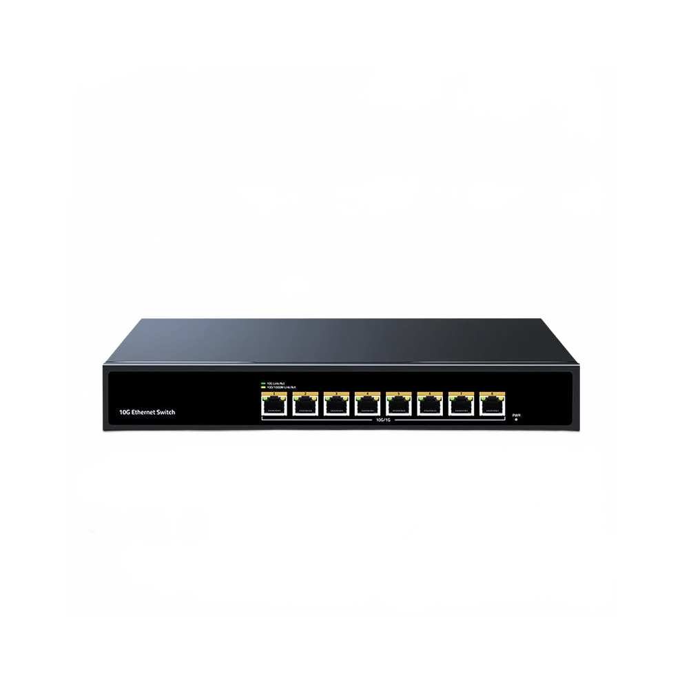 Horaco 10Gbps 8-Port Ethernet Switch - High-Speed 10000Mbps Network Hub With 160G Bandwidth, Plug & Play Internet Splitter 313023693679