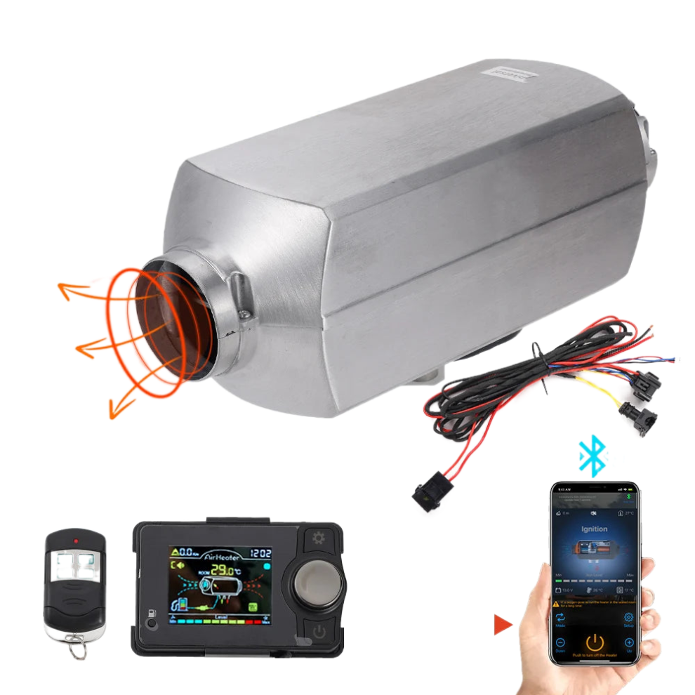 Versatile 2-8Kw Diesel Heater With Bluetooth Control & Altitude Adjustment For Rvs, Trailers, And Camper Vans 744759745927