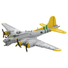 Boeing B-17 Flying Fortress Building Blocks Set - Aircraft Model Toy for Adults - Perfect Gift for Aviation Enthusiasts