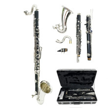 Premium Silver-Plated Bass Clarinet with Low Ebb Tuning - Black ABS Tube Design