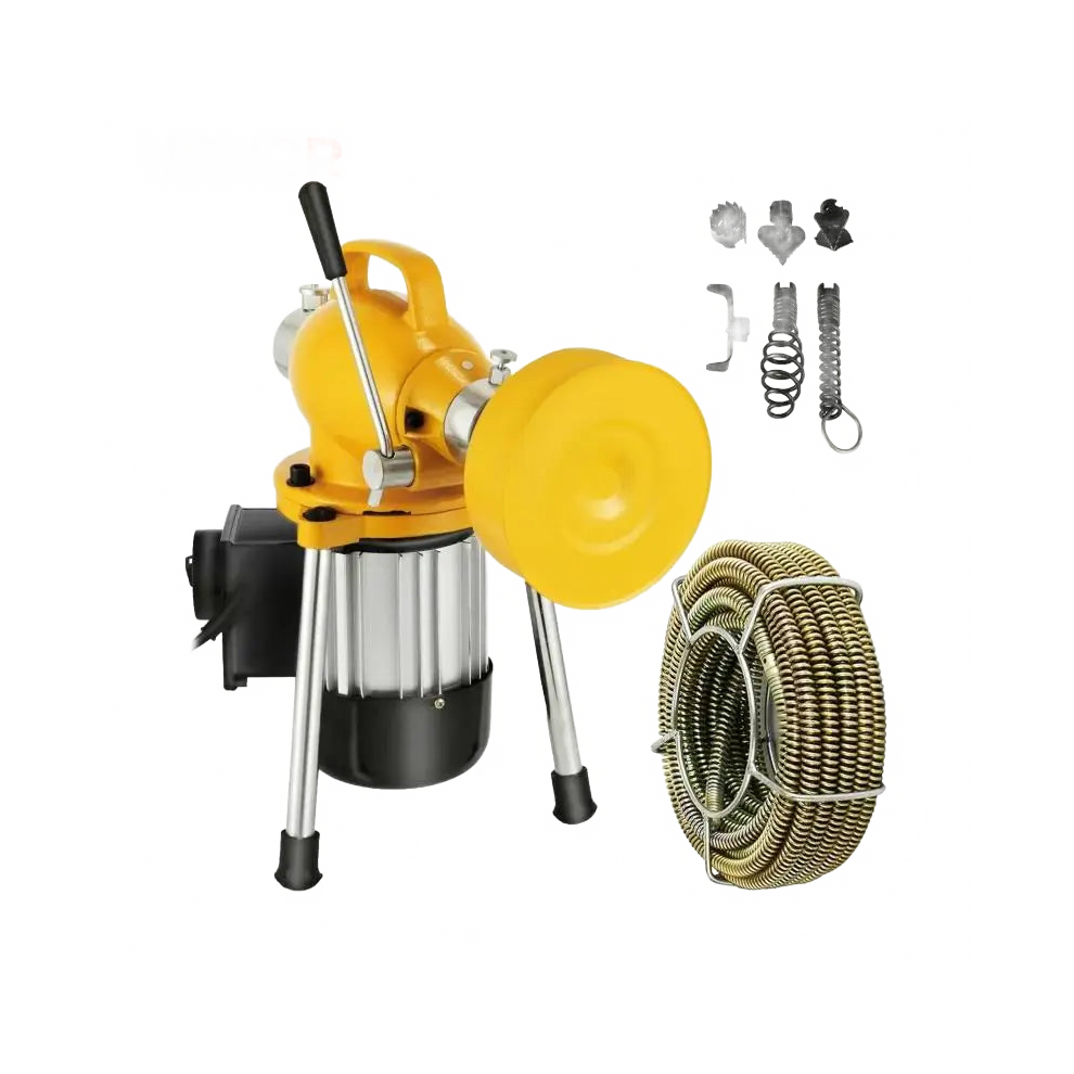 400W Professional Electric Dredge Machine - Powerful Pipe Plunger For Household Sink, Sewer, And Toilet Blockage Removal 705353959455