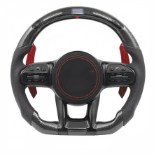 LED Carbon Fiber Steering Wheel Full Set for Mercedes-Benz W-Class Models: W464, W204, W205, W212, W123, A, B, C, E, S, V, CLS, GLC, GLE, GLS, GLA