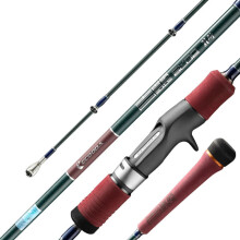 Ecooda Cyan Blue ECBIK Slow Jigging Rod - Solid Carbon, Full Fuji Parts, Saltwater Boat Rod, PE1-4, Available in 1.83m & 1.91m
