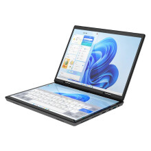 14-Inch Dual Screen Touch Gaming Laptop with Intel N100 Processor, 32GB DDR4 RAM, 1TB + 2TB SSD Storage