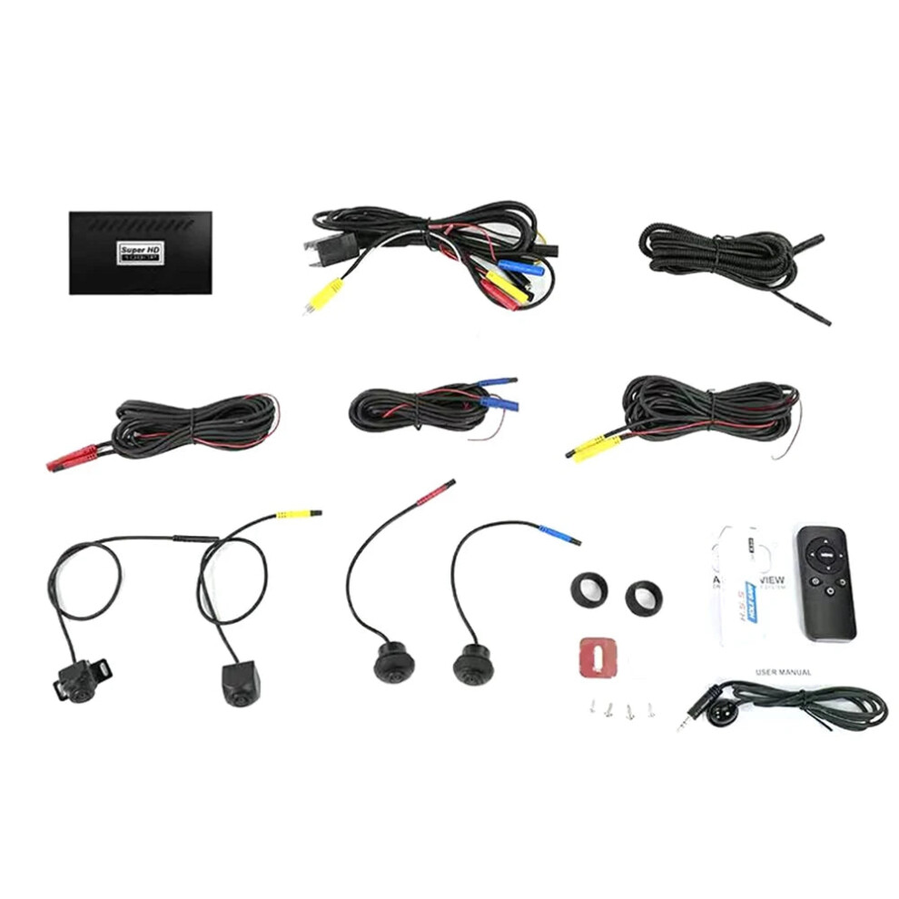 Seamless 360Ã Panoramic Car Dvr System With Waterproof 4-Camera Setup For Ultimate Parking Assistance 313096313320