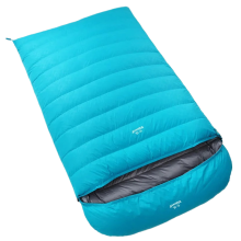 Premium 2-Person Winter Camping Sleeping Bag with 5500g-6000g White Goose Down Filling