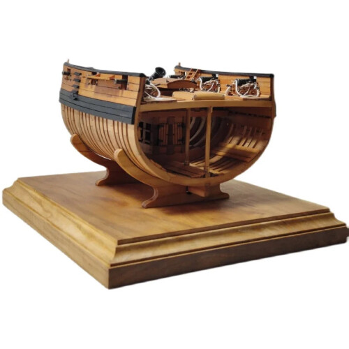 Ship Rib Model Kit Pear Wood HMS Grando Section Ship Model Kit - 1:72 Scale Admiralty Full ...