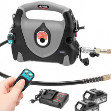 Compact Electric Battery Hydraulic Pump PM P1 for High Altitude Outdoor Use with Remote Switch Control