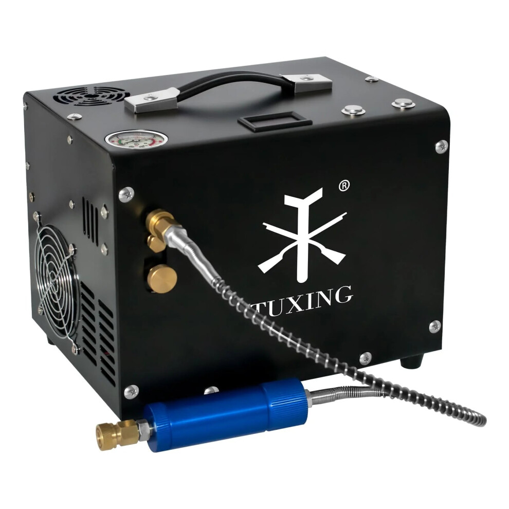 Tuxing 4500 Psi 300 Bar Pcp Air Compressor With Built-In 12V Power Adapter For Scuba Diving & Air Rifles - Model Txet062 726084362406